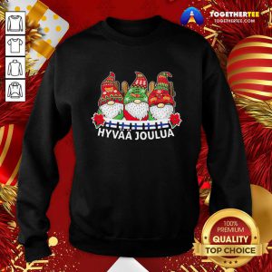Gnome Finnish Hyvaa Joulua Christmas Sweatshirt - Design By Togethertee.com