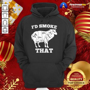 I'd Smoke That Lamb Funny Grilling Party Saying Vintage Hoodie - Design By Togethertee.com
