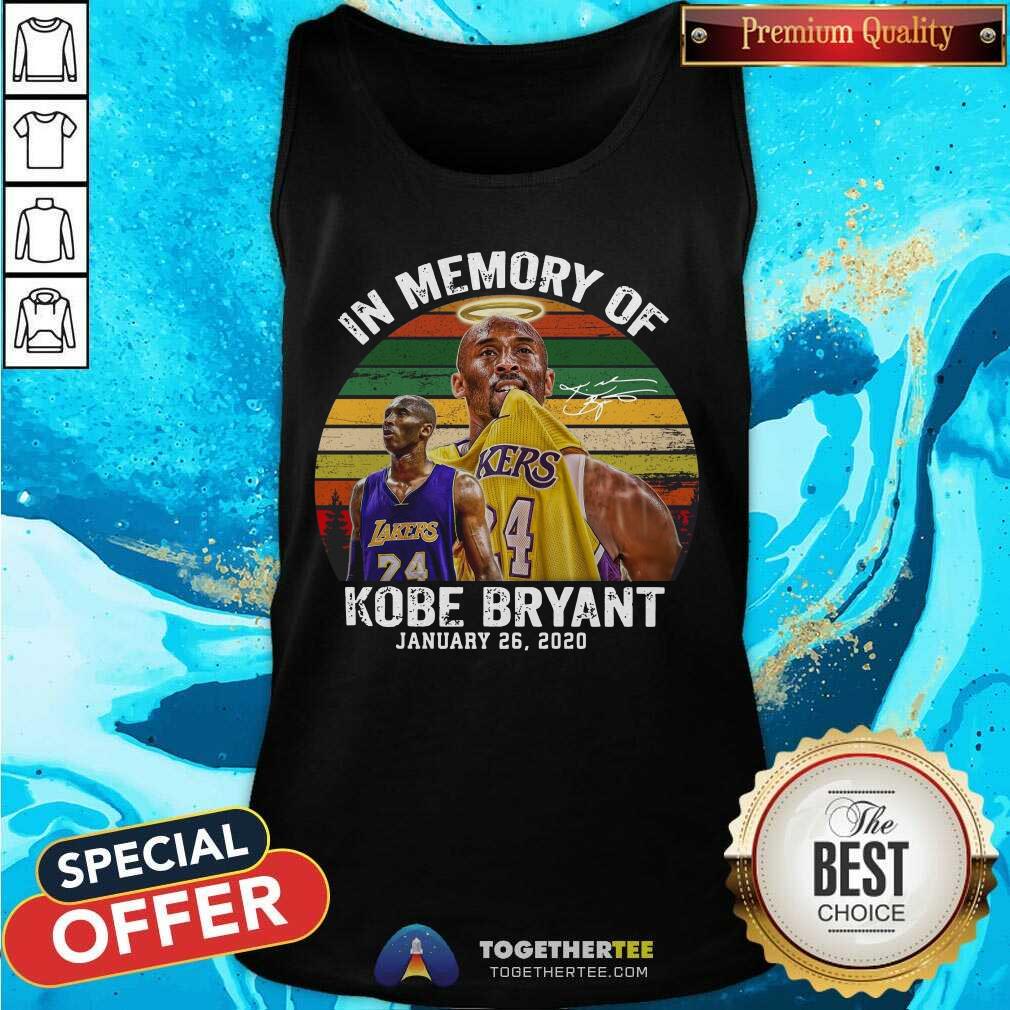 In Memory Of Kobe Bryant January 26 2020 Vintage Tank Top - Design By Togethertee.com In Memory Of Kobe Bryant January 26 2020 Vintage Tank Top - Design By Togethertee.com