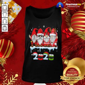 Merry Christmas Gnomes Wear Mask 2020 Quarantine Xmas Tank Top - Design By Togethertee.com