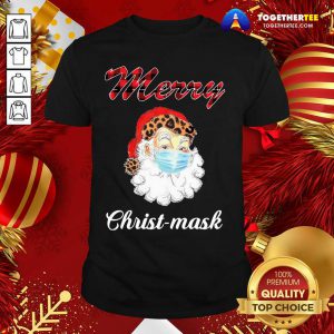 Santa Claus Face Mask Merry Christmas 2020 Shirt - Design By Togethertee.com