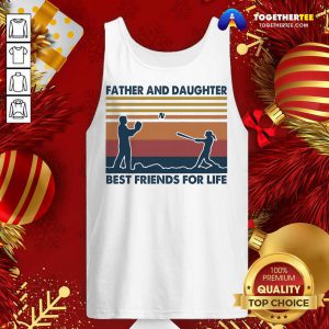 Softball Father And Daughter Best Friends For Life Vintage Tank Top - Design By Togethertee.com