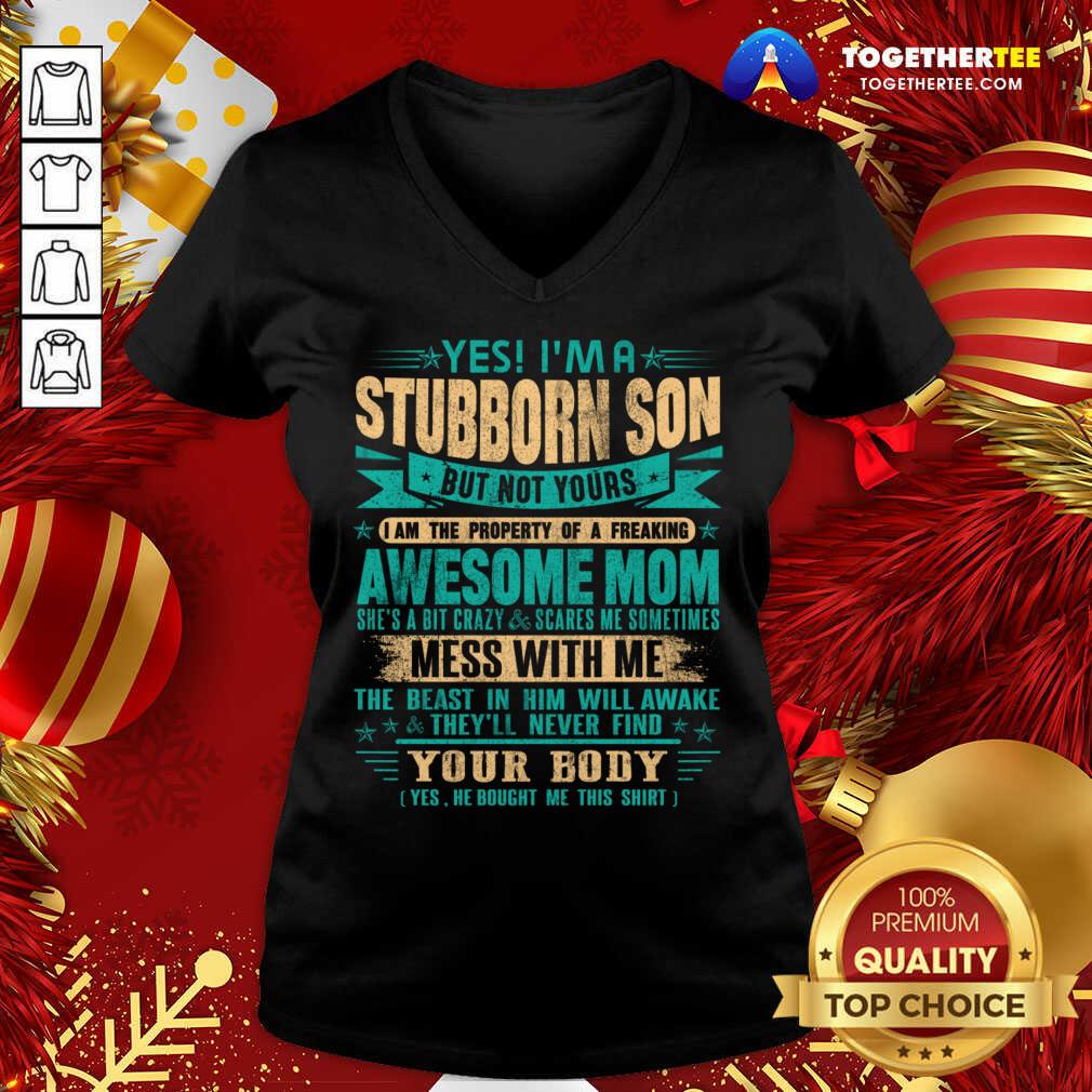 Yes I'm Aspoiled Son V-neck - Design By Togethertee.com Yes I'm Aspoiled Son V-neck - Design By Togethertee.com