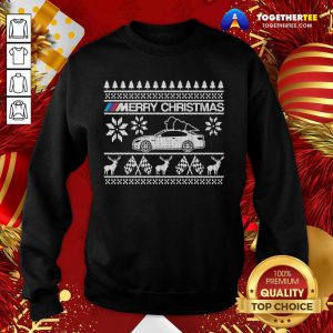 Car BMW M Merry Ugly Christmas Sweatshirt - Design By Togethertee.com
