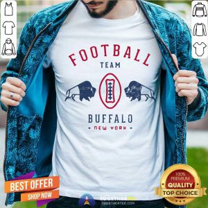 Cool Modern Buffalo Bills Retro Team Crest Shirt - Design By Togethertee.com