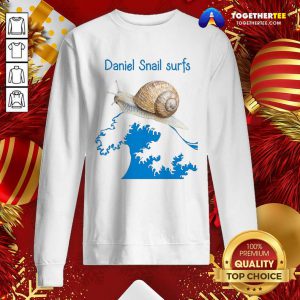 Daniel Snail Surfs Cute Snail Surfer Dude Sweatshirt - Design By Togethertee.com