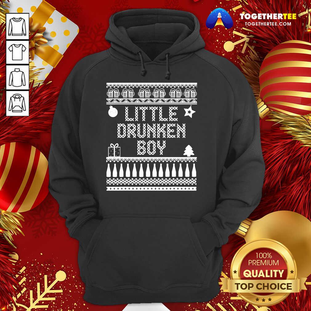Little Drummer Christmas Parody Little Drunken Boy Hoodie - Design By Togethertee.com Little Drummer Christmas Parody Little Drunken Boy Hoodie - Design By Togethertee.com