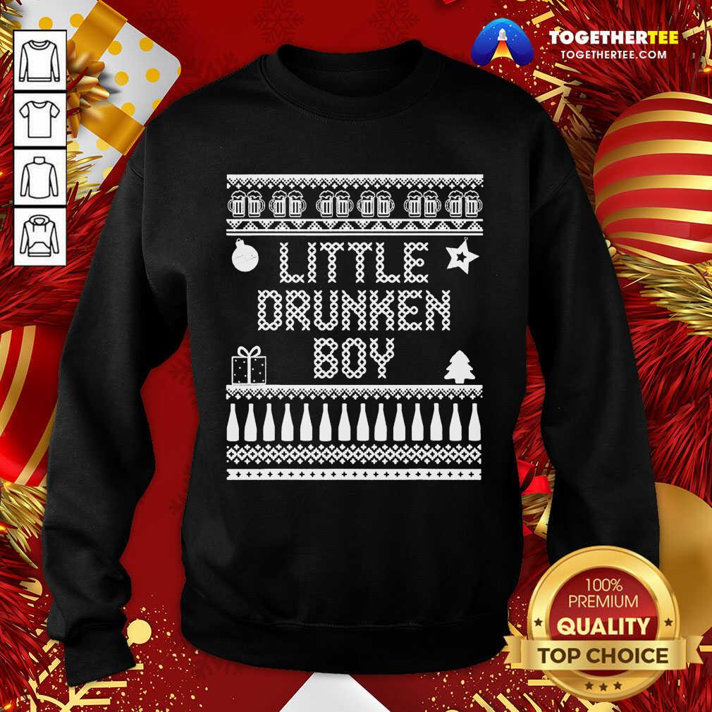 Little Drummer Christmas Parody Little Drunken Boy Sweatshirt - Design By Togethertee.com Little Drummer Christmas Parody Little Drunken Boy Sweatshirt - Design By Togethertee.com