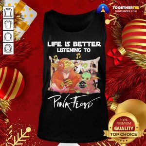 Master Yoda And Baby Yoda Life Is Better Listening To Pink Floyd Tank Top - Design By Togethertee.com