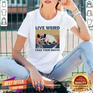 Opossum Live Weird Fake Your Death V-neck - Design By Togethertee.com