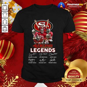 San Francisco 49ers Legends Signatures Shirt - Design By Togethertee.com