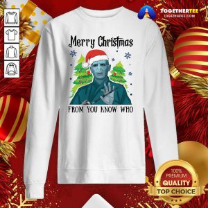 Voldemort Santa Merry Christmas From You Know Who Christmas Sweatshirt - Design By Togethertee.com