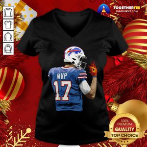 Buffalo Bills Josh Allen Hot Hand V-neck - Design By Togethertee.com
