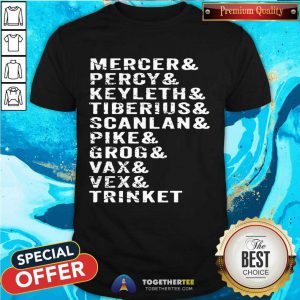 Dungeons First Campaign List Characters Apparel Dragons Shirt - Design By Togethertee.com