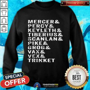 Dungeons First Campaign List Characters Apparel Dragons Sweatshirt - Design By Togethertee.com