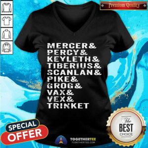 Dungeons First Campaign List Characters Apparel Dragons V-neck - Design By Togethertee.com