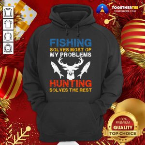 Fishing And Hunting Gift Christmas Humor Hunter Cool Hoodie - Design By Togethertee.com