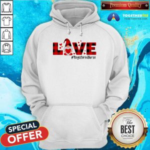 Gnome Love Valentine Registered Nurse Hoodie - Design By Togethertee.com
