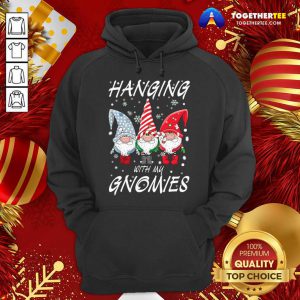 Hanging With My Gnomies Nordic Santa Christmas Gnome Pajama Gifts Hoodie - Design By Togethertee.com