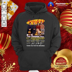 Seinfeld 31st Anniversary Thank You For The Memories Signatures Hoodie - Design By Togethertee.com