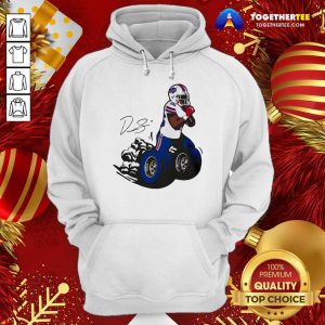 Buffalo Bills Fan Box Devin Singletary Motor Signature Hoodie - Design By Togethertee.com
