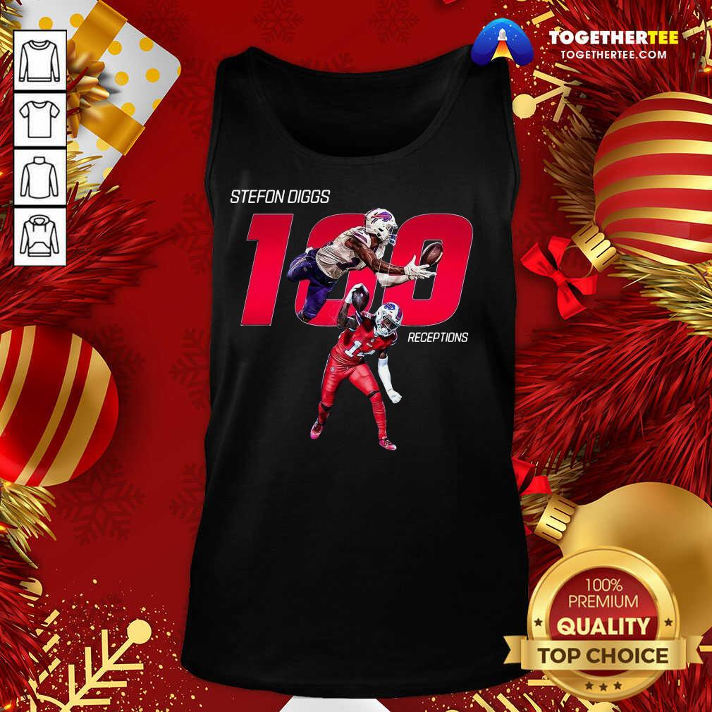 Buffalo Bills Stefon Diggs 100 Receptions Tank Top - Design By Togethertee.com Buffalo Bills Stefon Diggs 100 Receptions Tank Top - Design By Togethertee.com