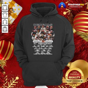 Cincinnati Bengals 55th Anniversary 1966 2021 Thank You For The Memories Signatures Hoodie - Design By Togethertee.com