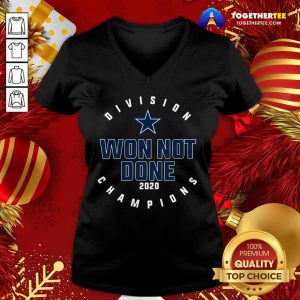 Dallas Cowboys Division Champions Won Not Done 2020 V-neck - Design By Togethertee.com