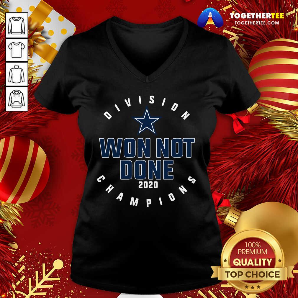 Dallas Cowboys Division Champions Won Not Done 2020 V-neck - Design By Togethertee.com Dallas Cowboys Division Champions Won Not Done 2020 V-neck - Design By Togethertee.com
