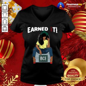 Earned It Bachelor Of Civil Engineering Bce Black Graduate V-neck - Design By Togethertee.com
