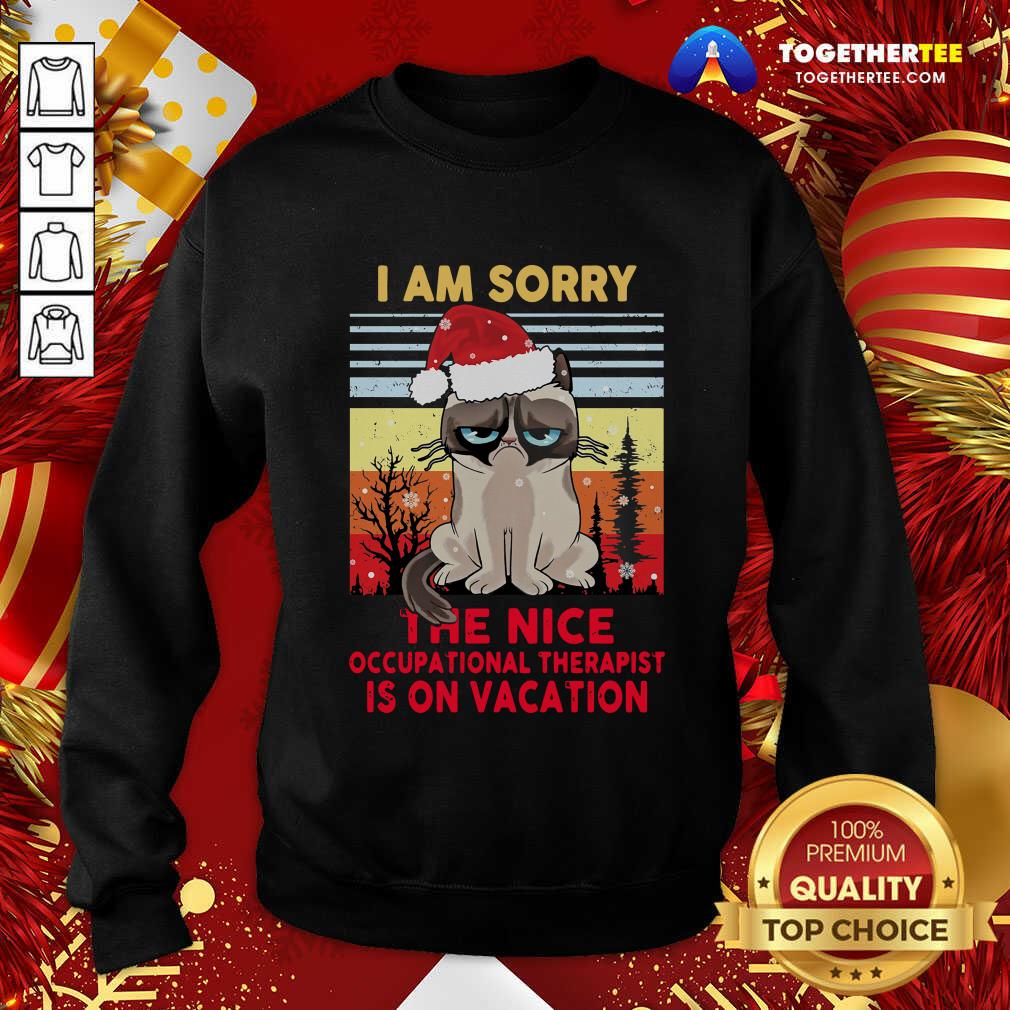 I Am Sorry The Nice Occupational Therapist Is On Vacation Sweatshirt - Design By Togethertee.com I Am Sorry The Nice Occupational Therapist Is On Vacation Sweatshirt - Design By Togethertee.com