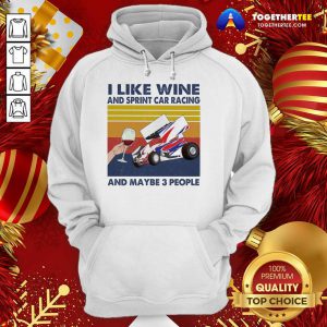 I Like Wine And Sprint Car Racing And Maybe People Vintage Hoodie - Design By Togethertee.com