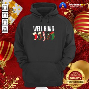 Well Hung Stocking Christmas Hoodie - Design By Togethertee.com