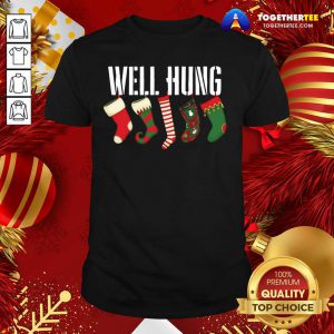 Well Hung Stocking Christmas Shirt - Design By Togethertee.com