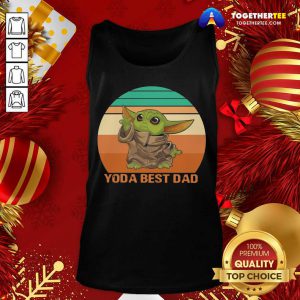 Baby Yoda Best Dad Vintage Retro Tank Top - Design By Togethertee.com