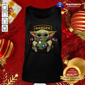 Baby Yoda Hug 75th Ranger Regiment Tank Top - Design By Togethertee.com