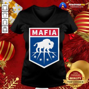 Buffalo Bills Mafia Logo V-neck - Design By Togethertee.com