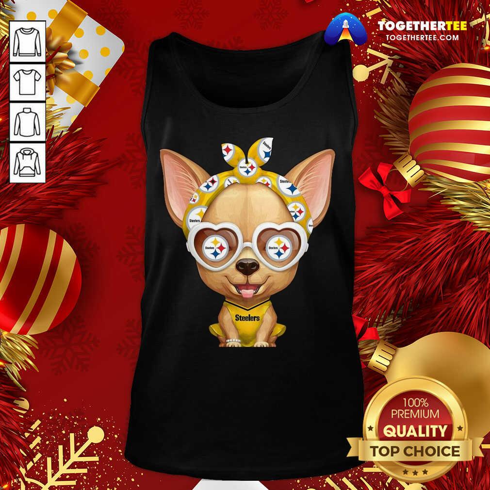 Chihuahua Pittsburgh Steelers Tank Top - Design By Togethertee.com Chihuahua Pittsburgh Steelers Tank Top - Design By Togethertee.com