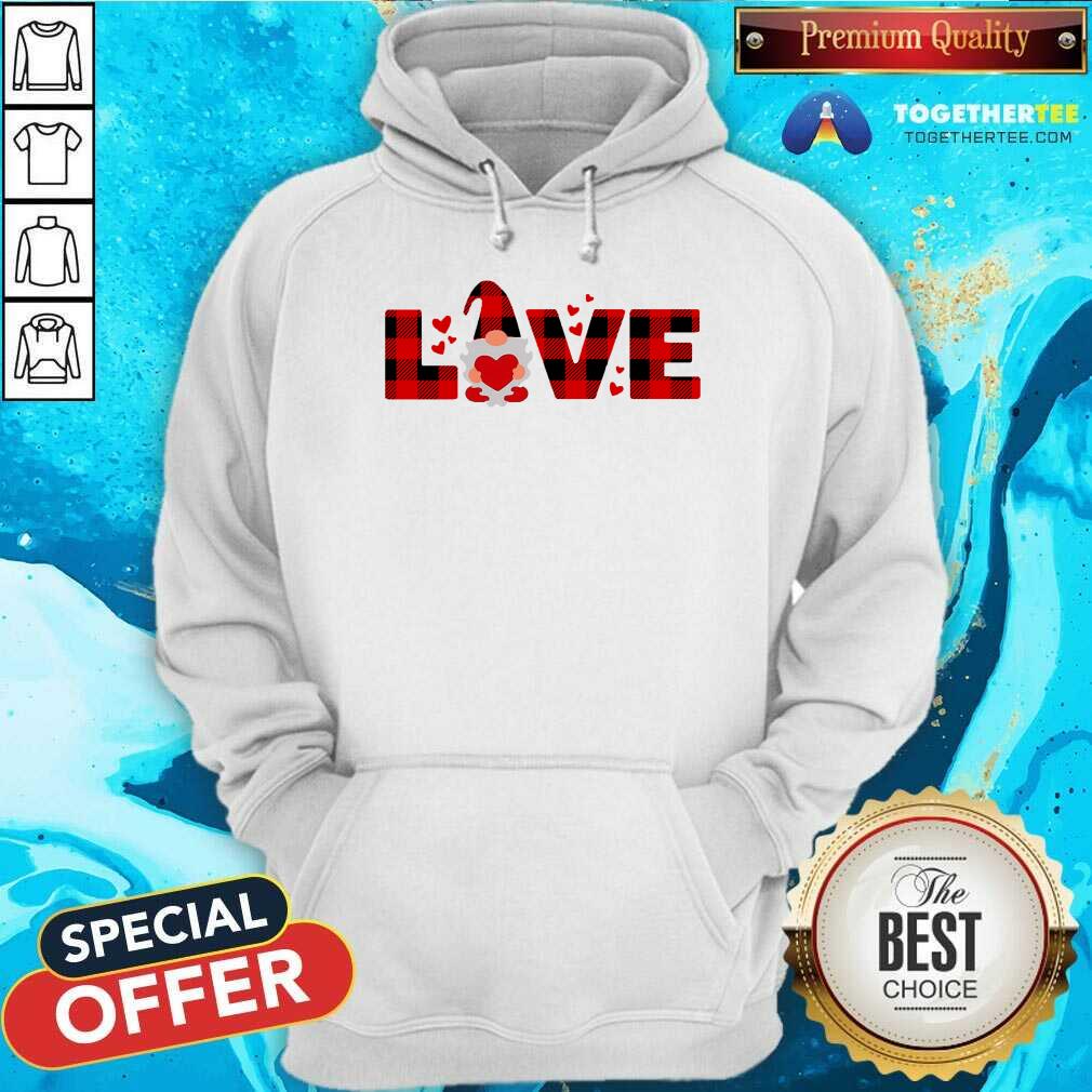 Gnome Love Valentine Hoodie - Design By Togethertee.com Gnome Love Valentine Hoodie - Design By Togethertee.com