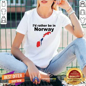 I’d Rather Be In Norway V-neck - Design By Togethertee.com
