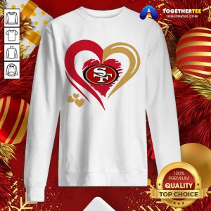 Love San Francisco 49ers Valentines Day Sweatshirt - Design By Togethertee.com