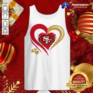 Love San Francisco 49ers Valentines Day Tank Top - Design By Togethertee.com