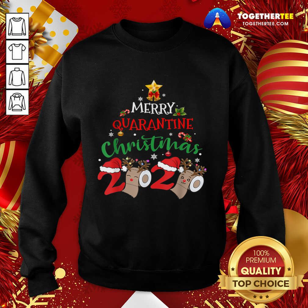 Merry Quarantine Christmas 2020 Sweatshirt - Design By Togethertee.com Merry Quarantine Christmas 2020 Sweatshirt - Design By Togethertee.com