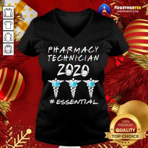 Pharmacy Technician 2020 #essential V-neck - Design By Togethertee.com
