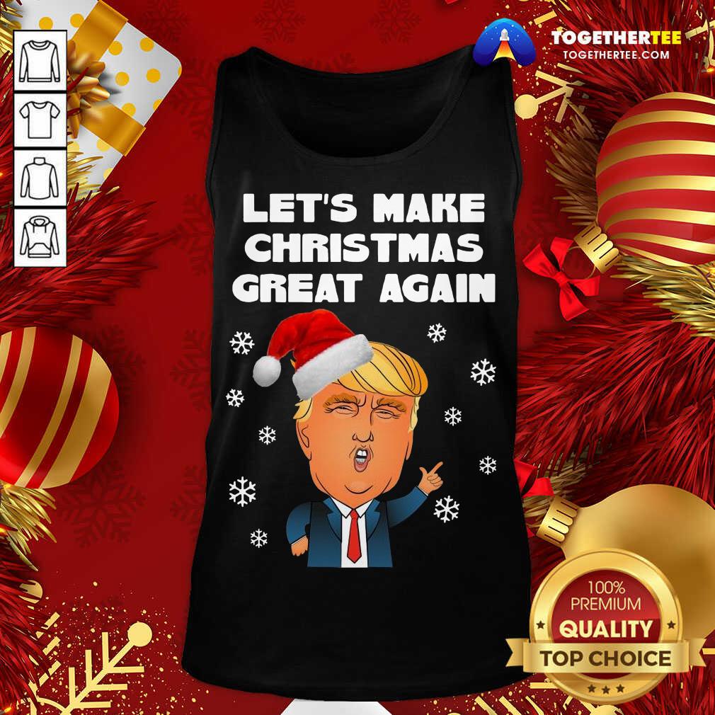 Santa Donald Trump Let’s Make Christmas Great Again Tank Top - Design By Togethertee.com Santa Donald Trump Let’s Make Christmas Great Again Tank Top - Design By Togethertee.com
