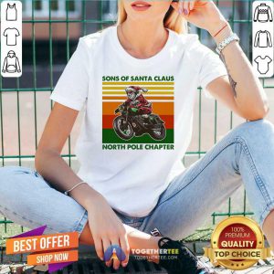 Sons Of Santa Claus North Pole Chapter Vintage V-neck - Design By Togethertee.com