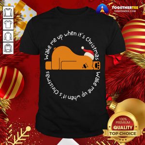 Wake Me Up When It's Christmas T-Shirt - Design By Togethertee.com