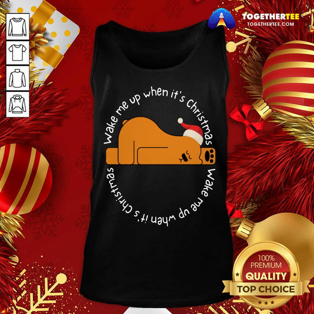 Wake Me Up When It's Christmas Tank Top - Design By Togethertee.com Wake Me Up When It's Christmas Tank Top - Design By Togethertee.com