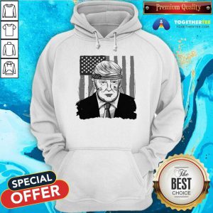 America Ribbon Usa Flag Donald Trump 2020 Graphic Hoodie - Design By Togethertee.com