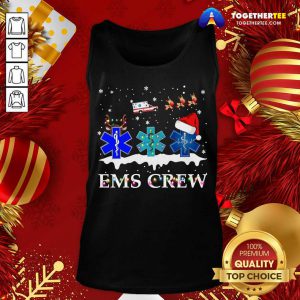 Ems Crew Merry Christmas Tank Top - Design By Togethertee.com